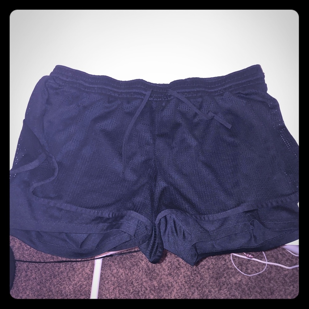 Black Mesh Champion Running Shorts XXL